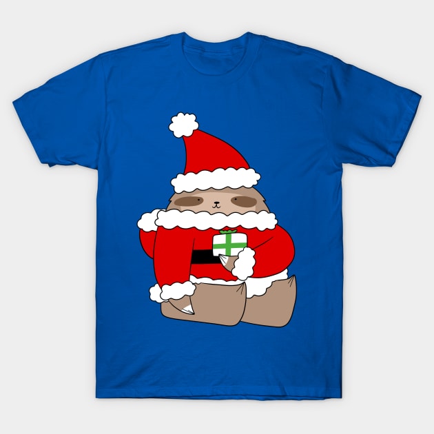 Santa Sloth T-Shirt by saradaboru